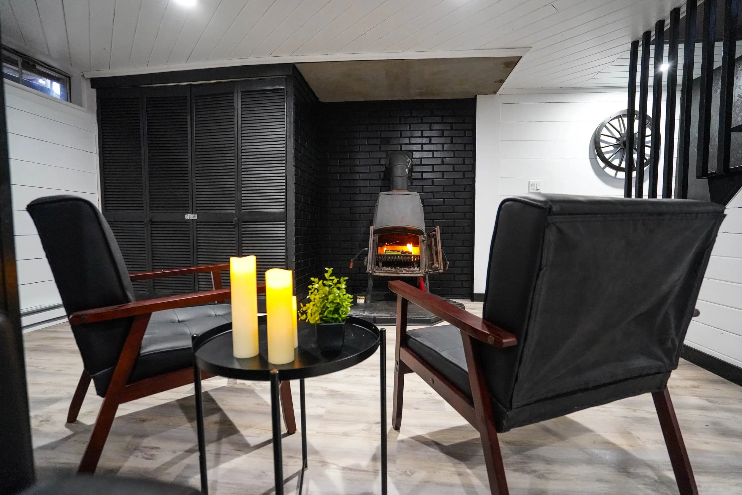 Living Room & Stone Fireplace Build